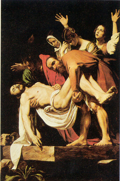 A Deposição de Cristo, de Caravaggio. Fonte: Wikipedia